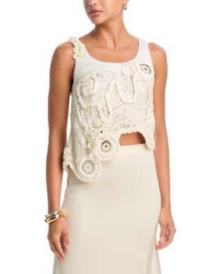 India Silk Crochet Top