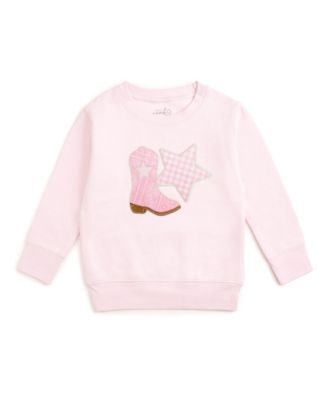 Girls' Bandana Cowgirl Patch Western Sweatshirt - Baby, Little Kid
