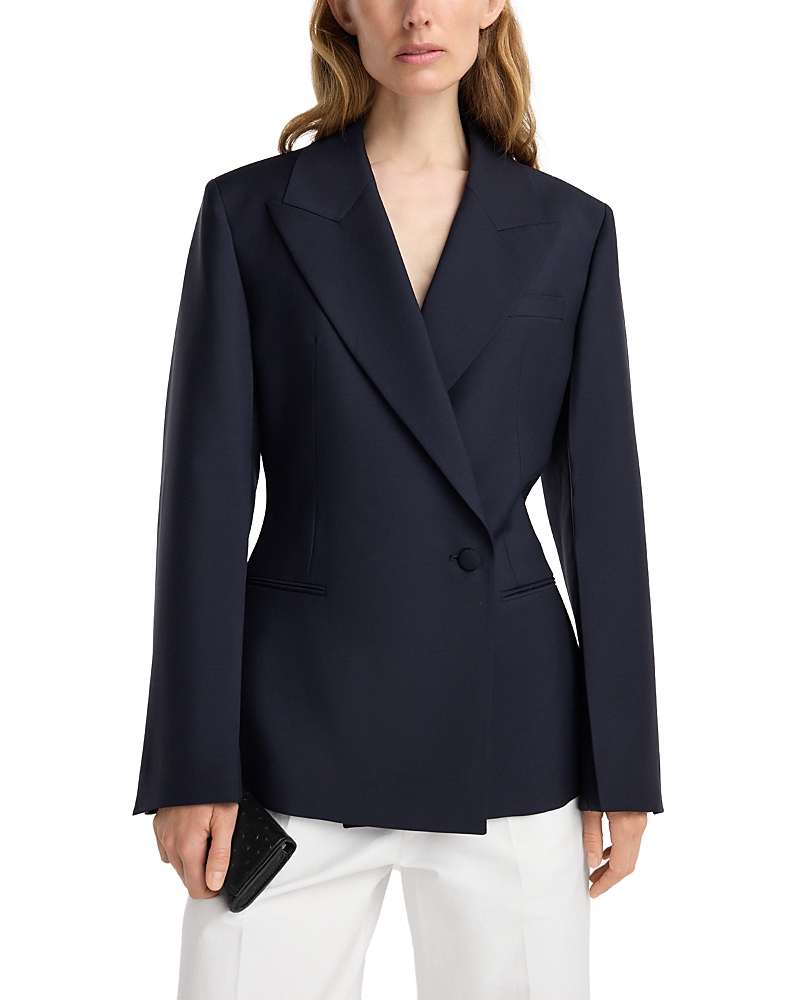 ROHE Hourglass Shaped Wool Blend Blazer