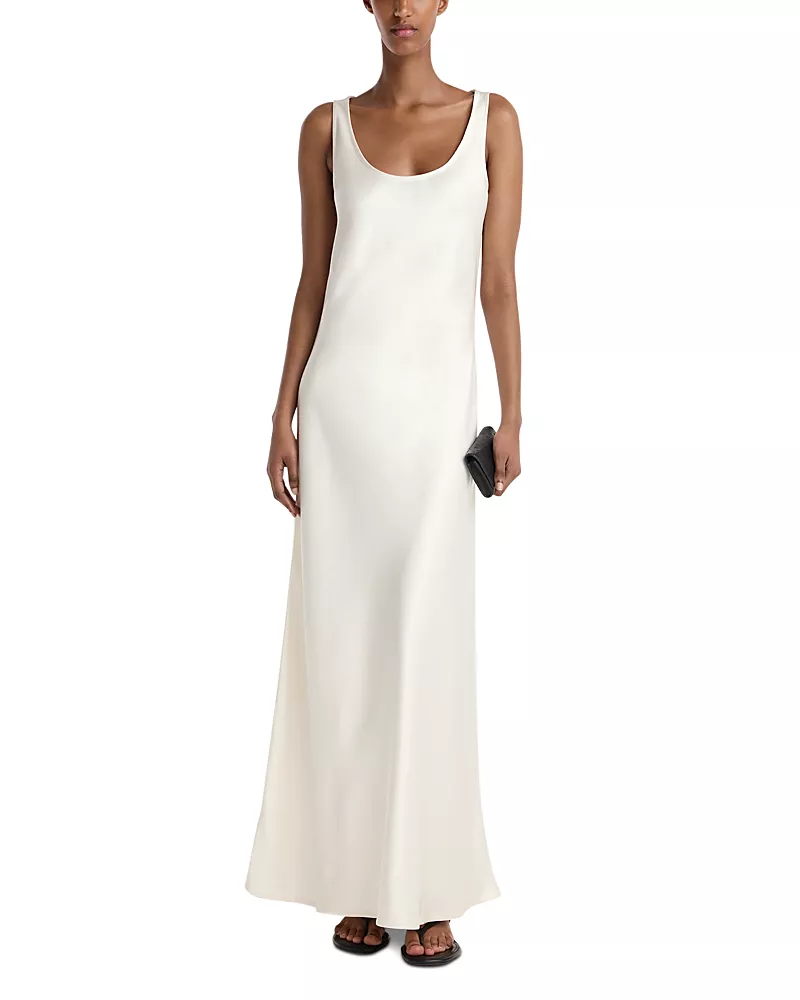 Rohe Scoop Neck Satin Dress