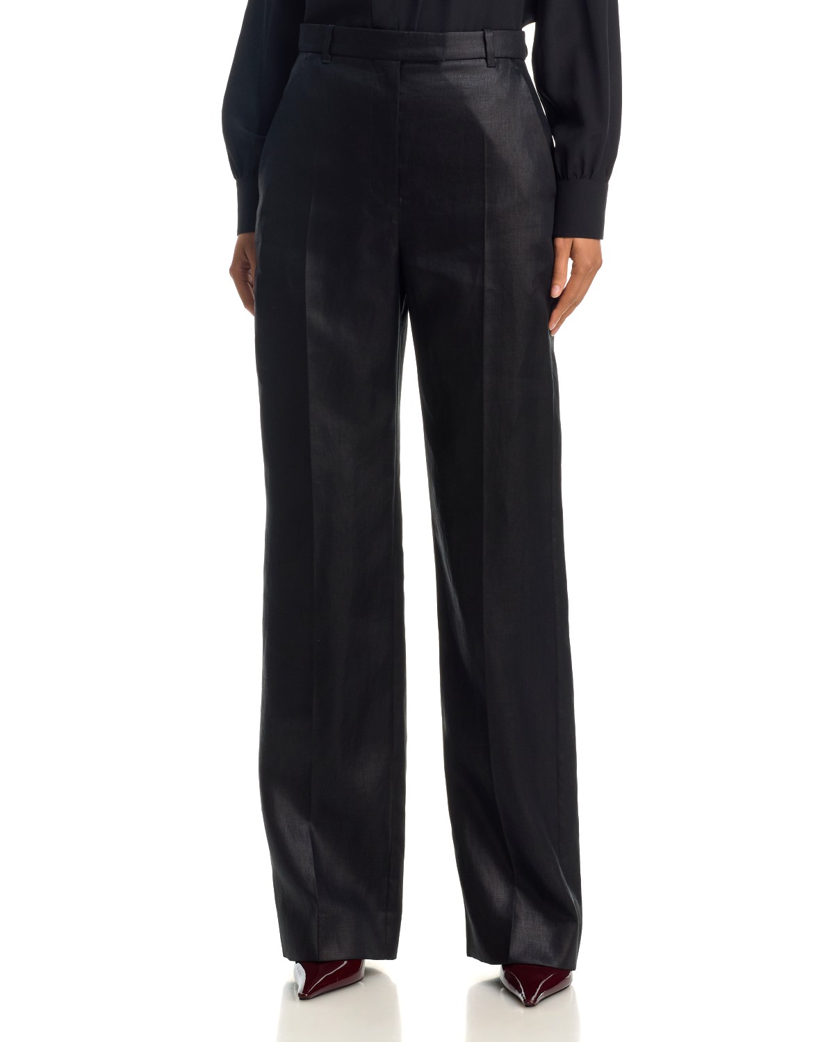 Straight Leg Linen Trousers