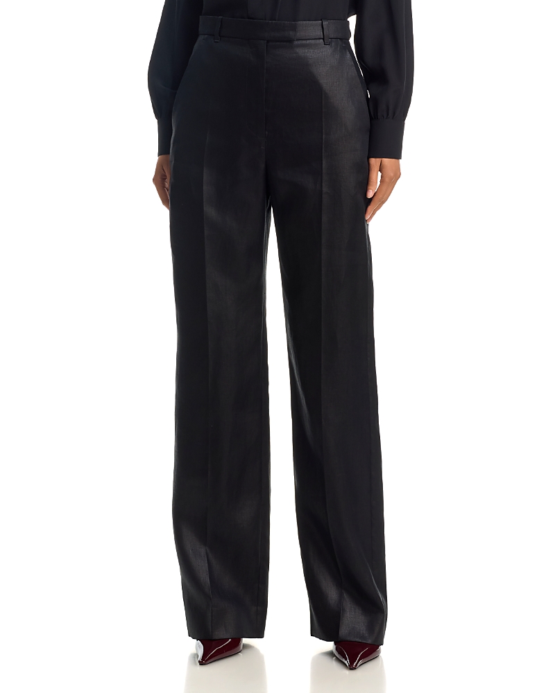 McQueen Straight Leg Linen Trousers