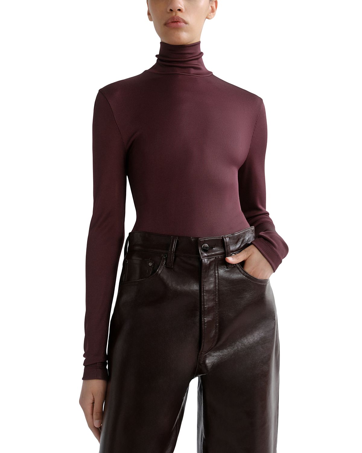 Agolde Caryle Turtleneck Top