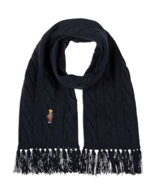 Bear Cable Knit Scarf