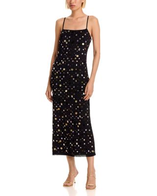 Paillette Mesh Maxi Dress - Exclusive