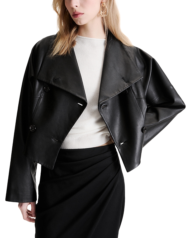 Marella Mlltessile Leather Jacket