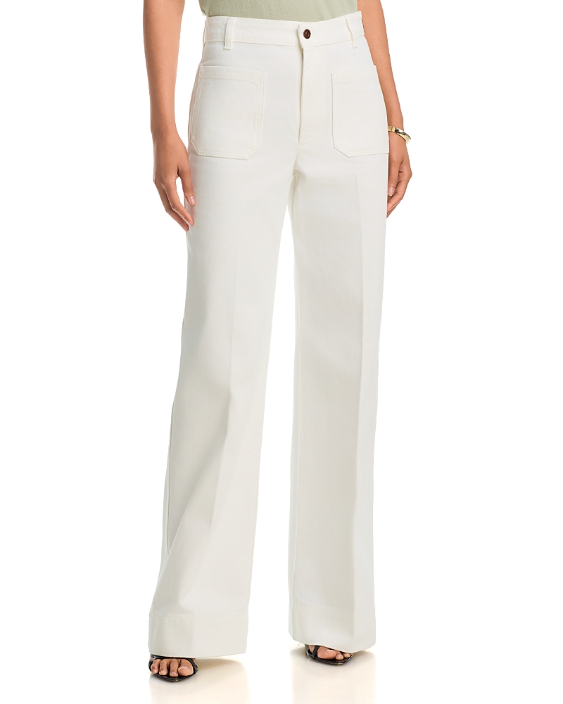 Victoria Beckham Alina Jeans in Washed White