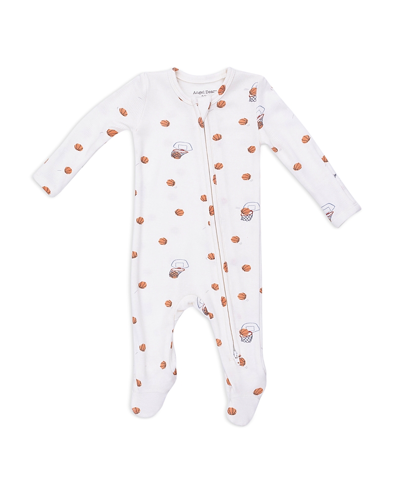 Angel Dear Boys' Mini Basketballs 2 Way Zipper Footie - Baby