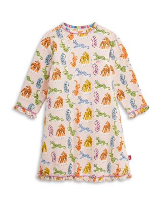 Girls' Leopard Queens RightFit Long Sleeved Nightgown - Little Kid