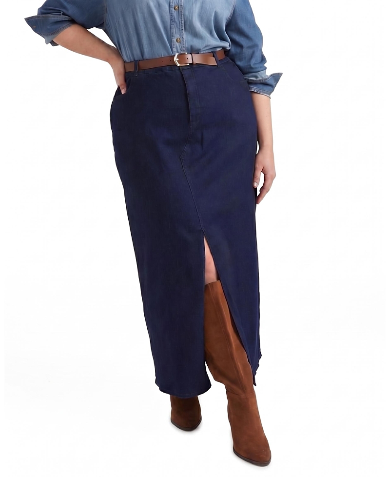 Universal Standard Women's Plus ComfortDenim Maxi Skirt