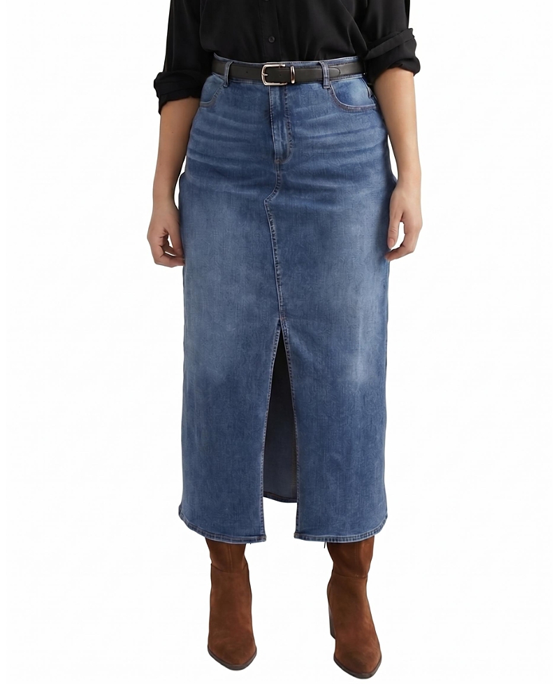 Universal Standard Women's Plus ComfortDenim Maxi Skirt