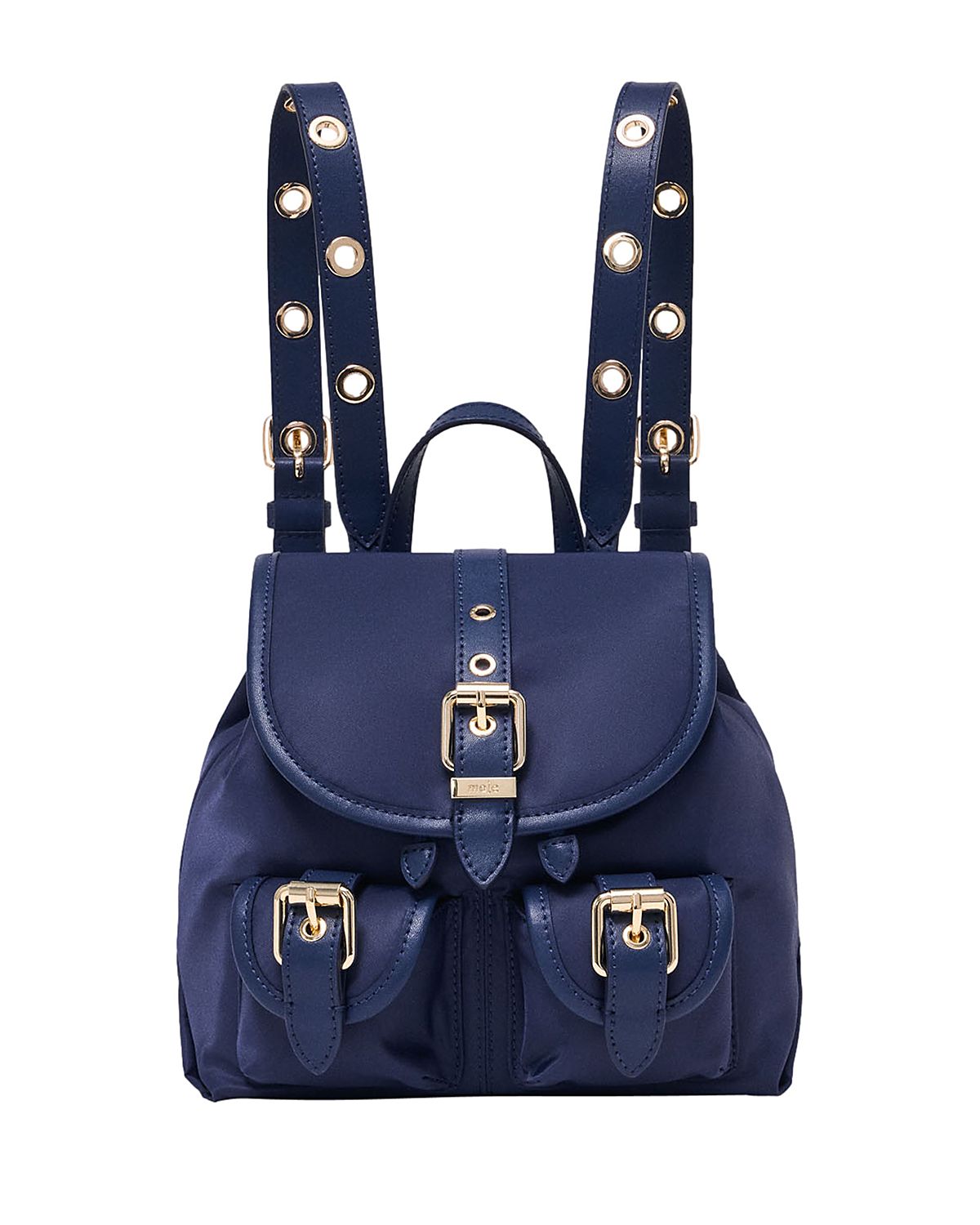 Maje Miss M Mini Nylon & Leather Backpack