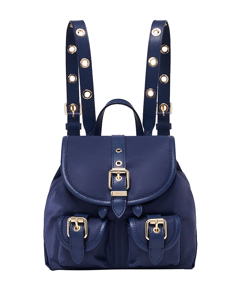 Maje Miss M Mini Nylon & Leather Backpack