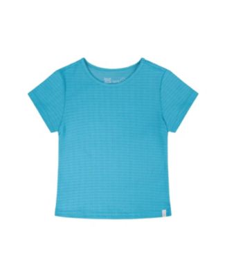 Girls' Relaxed Straight Fit Crinkle Jersey Short Sleeve T-Shirt - Baby