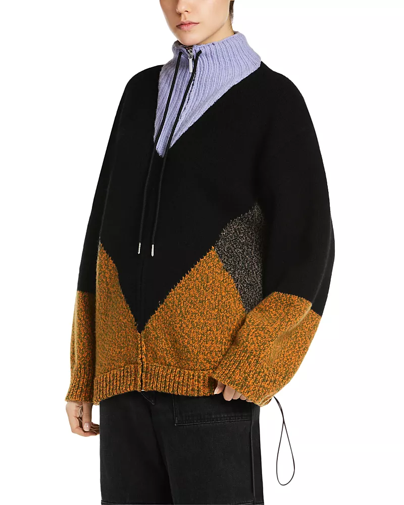 Marni Wool & Cashmere Zip Front Jacket