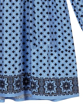 maje patterned pleated dress Patterned pleated dress Blue For Women