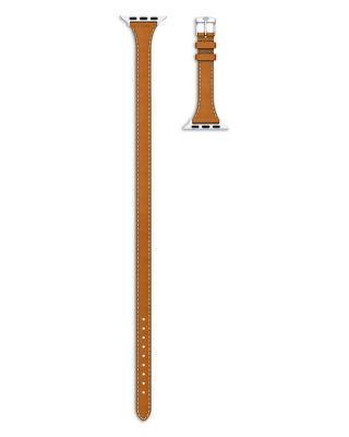 Brown Leather Band for Apple Watch&reg;, 38-49mm