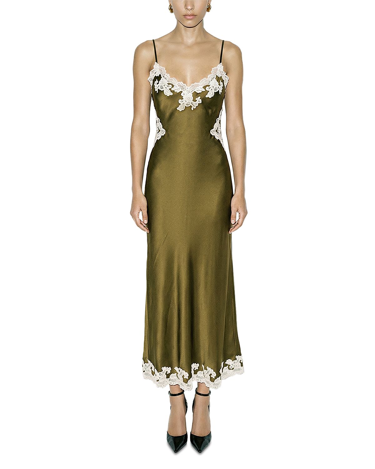 Ronny Kobo Lalita Applique Trim Dress