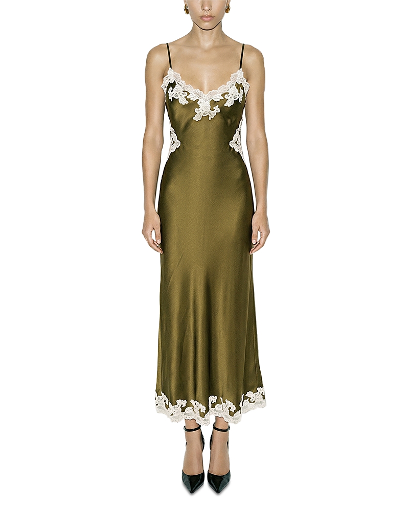 Ronny Kobo Lalita Applique Trim Dress