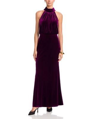 Eliza J Sleeveless Mock Neck Blouson Gown