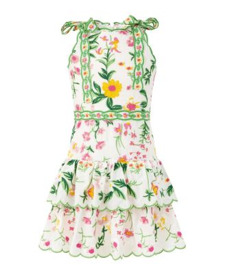  Girls' Kaylee Cotton Embroidered Maxi Dress - Little Kid, Big Kid