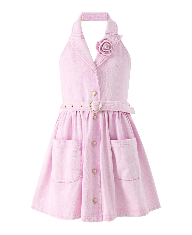 Marlo Kids Girls' Catalina Denim Mini Dress - Little Kid, Big Kid