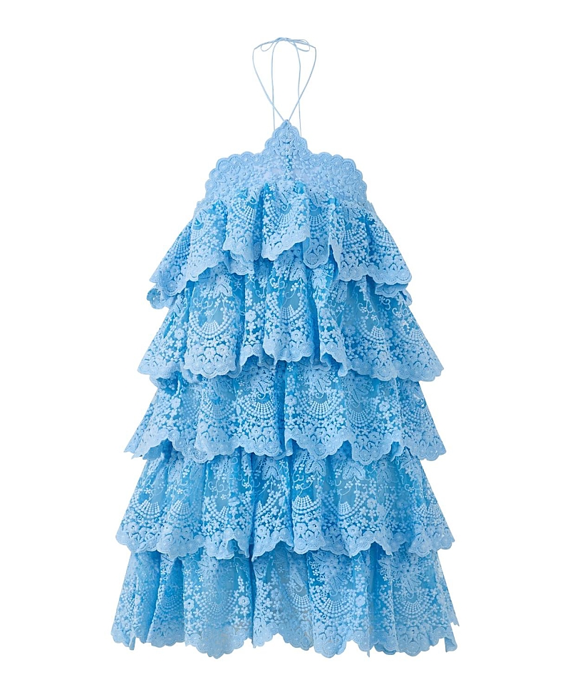 Marlo Kids Girls' Paloma Lace Frill Mini Dress - Little Kid, Big Kid