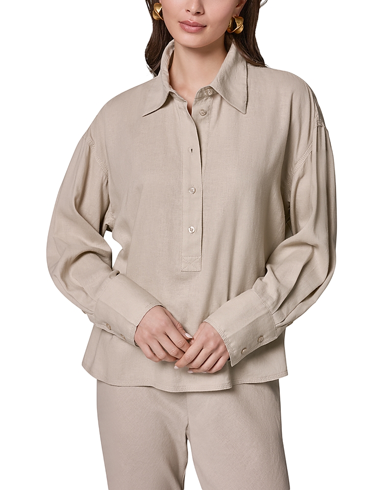Donna Karan Triple Stitch Long Sleeve Blouse