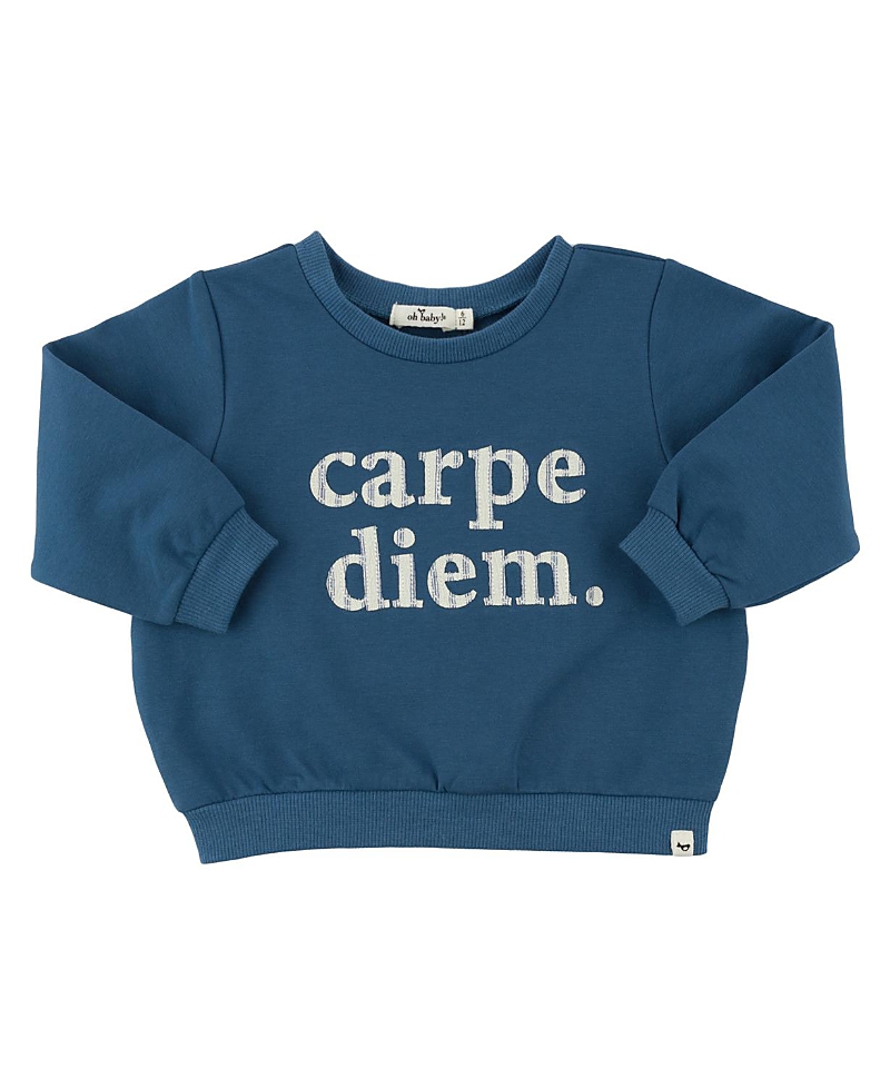 oh baby! Boys' Carpe Diem Brooklyn Boxy Sweatshirt - Baby, Little Kid