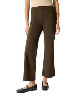 Pintuck Kick Flare Trousers