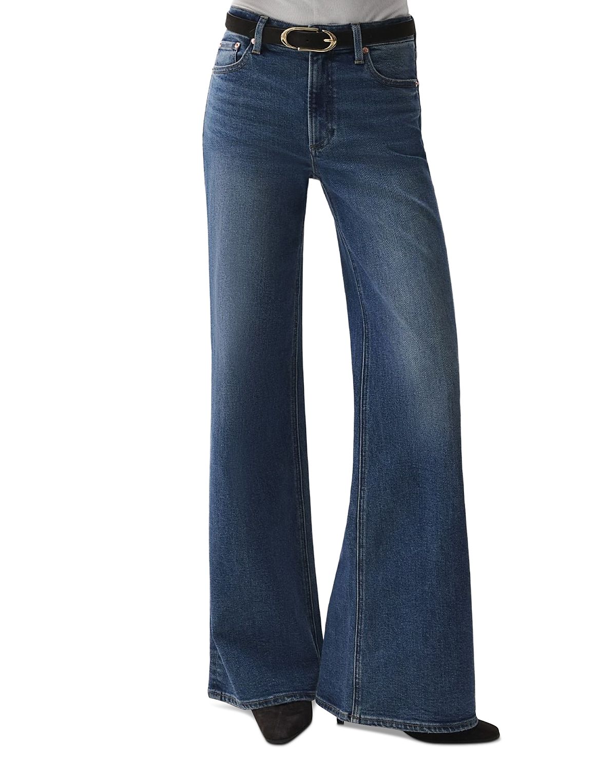 Pistola Vivian Mid Rise Wide Leg Jeans