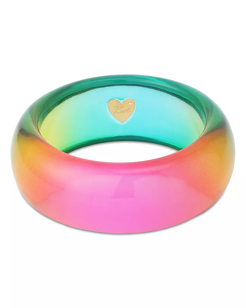 Kurt Geiger London Rainbow Ombre Resin Bangle Bracelet