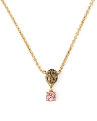 Kurt Geiger London Signature Eagle Stone Pendant Necklace, 16