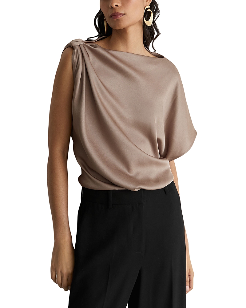 Reiss Kezia Asymmetric Draped Top