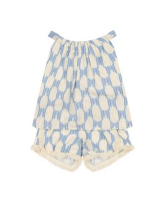 Mer St. Barth Girls' Colette Top And Short Set - Little Kid, Big Kid