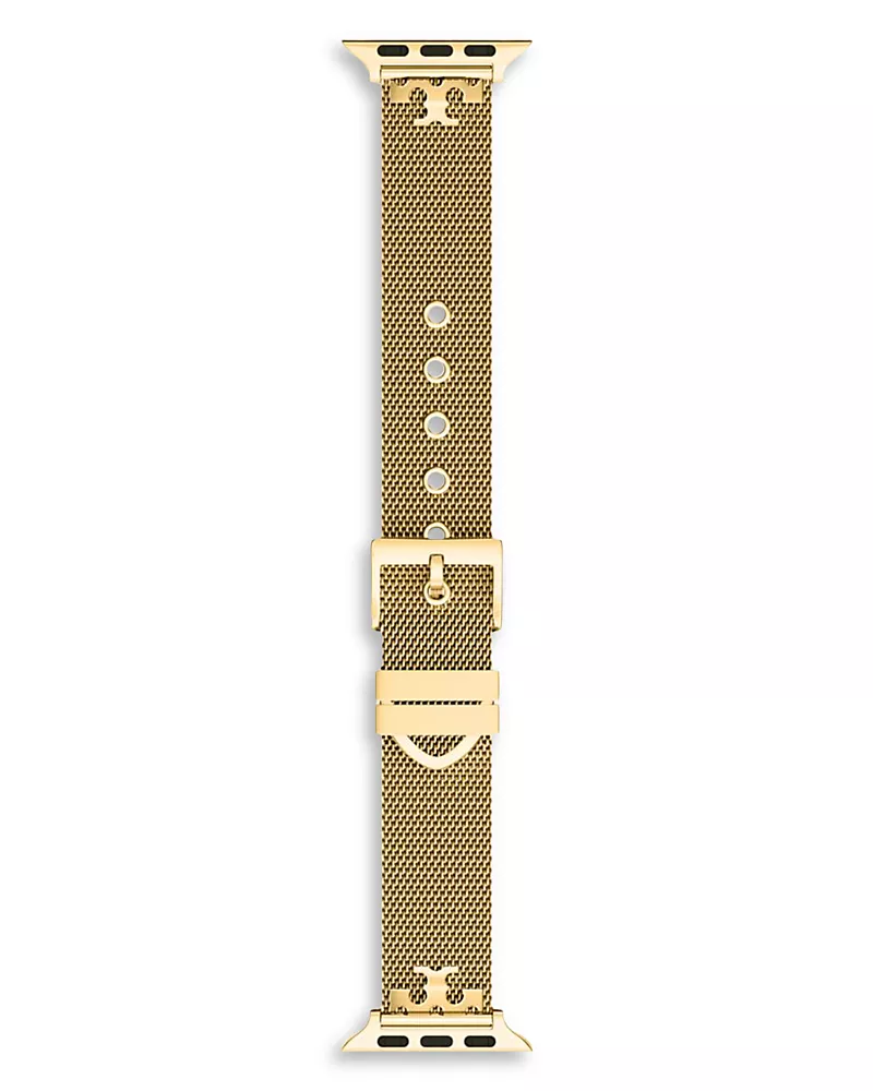 Tory Burch Kira Gold-Tone Stainless Steel Mesh Band for Apple Watch, 38-46mm