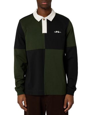 Check Block Cotton Rugby Polo Shirt