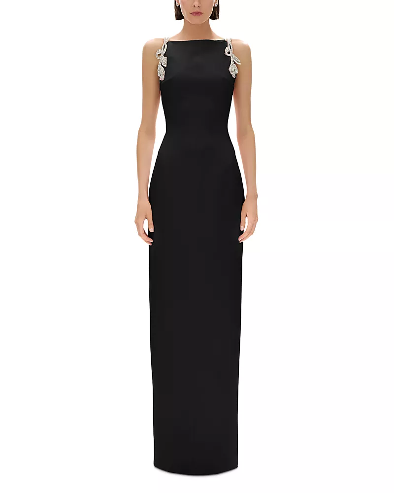 Rachel Gilbert Oryx Embellished Column Gown