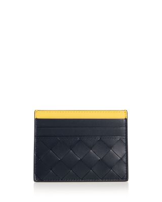 Intrecciato Leather Card Case