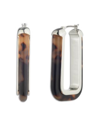 Tortoise Hoop Earrings