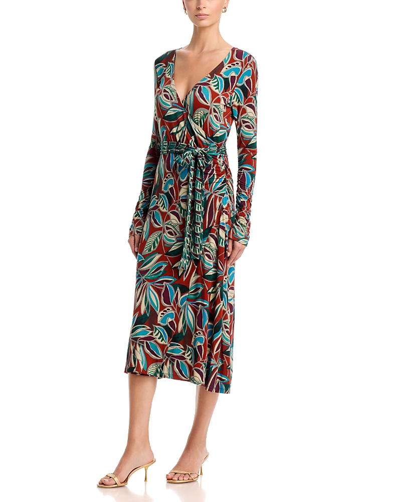 Johnny Was The Janie Favorite Ruched Sleeve Wrap Dress
