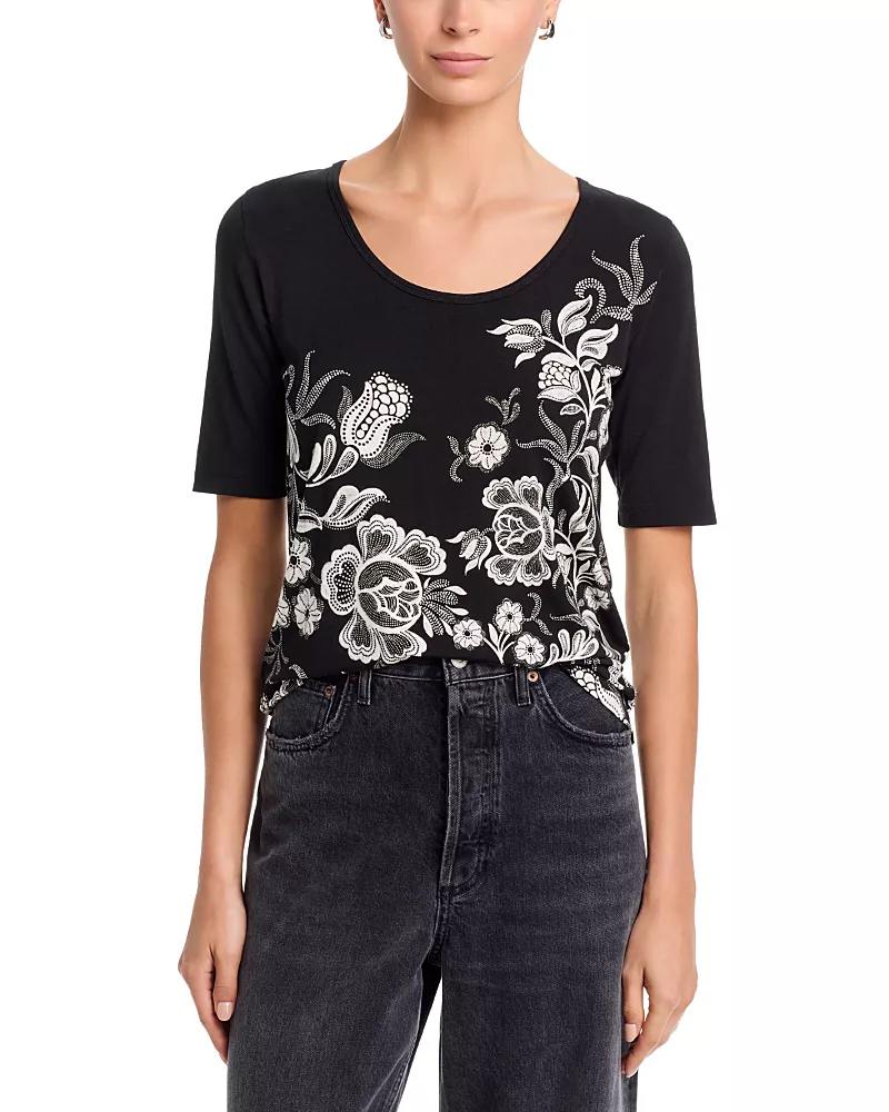 Johnny Was The Janie Favorite Scoop Neck Fitted Tee
