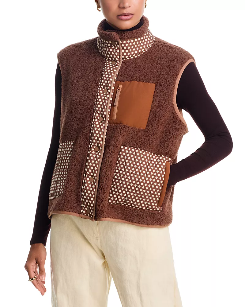 The Great. The Plush Crosswind Snap Vest