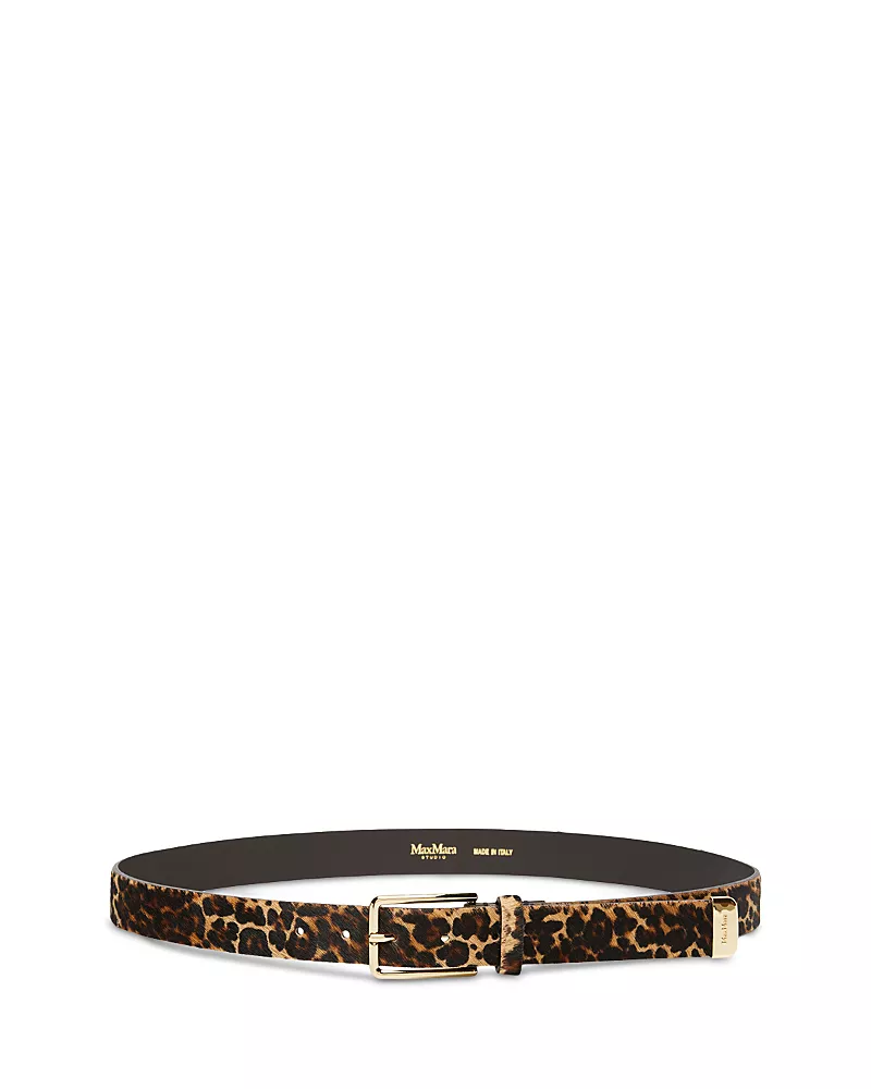 Max Mara Studio Women's Ms Tometto Calf Hair Belt
