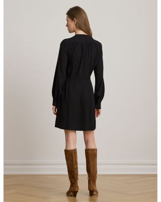 Double Breasted Georgette Dress - thumbnail 4