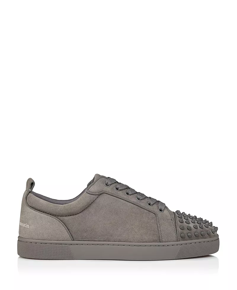 Christian Louboutin Men's Louis Jr Spikes Canopy Low Sneakers