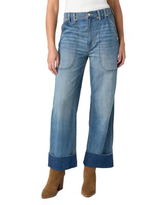 High Rise Ankle Straight Jeans in Dusk Breeze