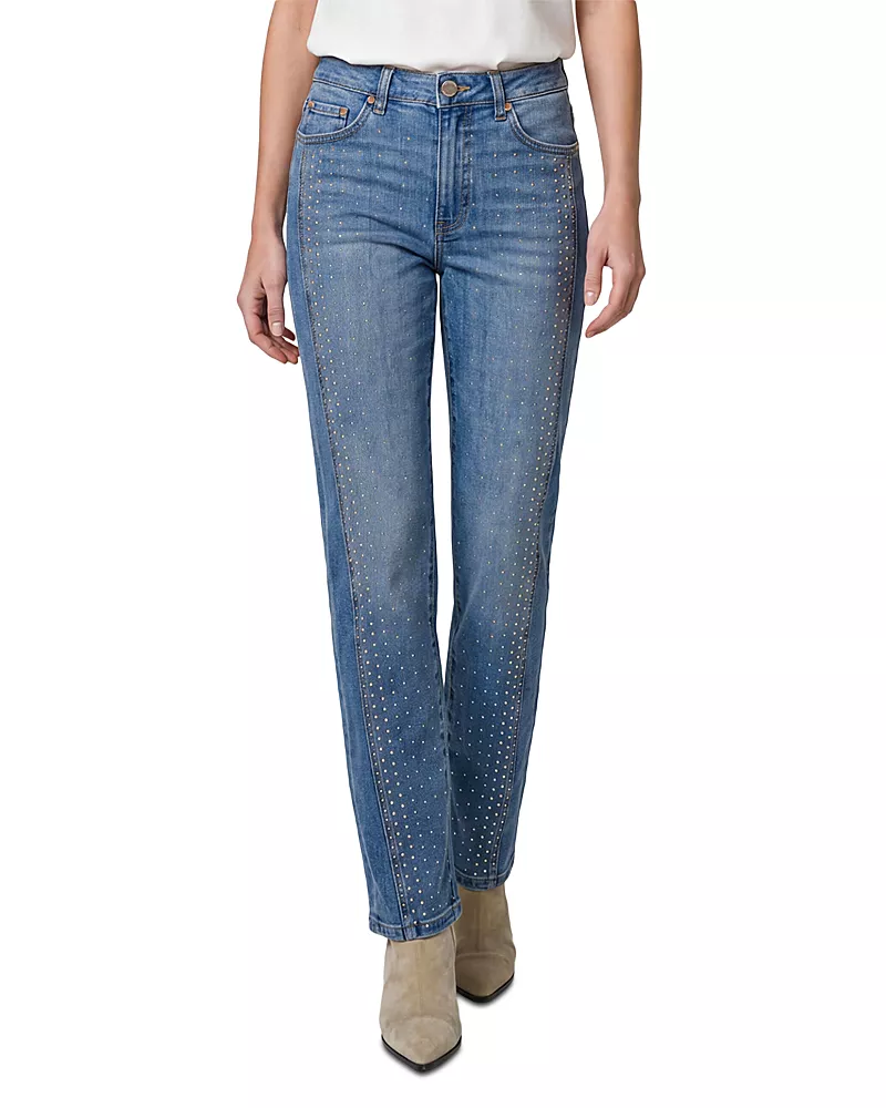 Liverpool Los Angeles Kennedy Mid Rise Straight Leg Jeans in Sun Flare