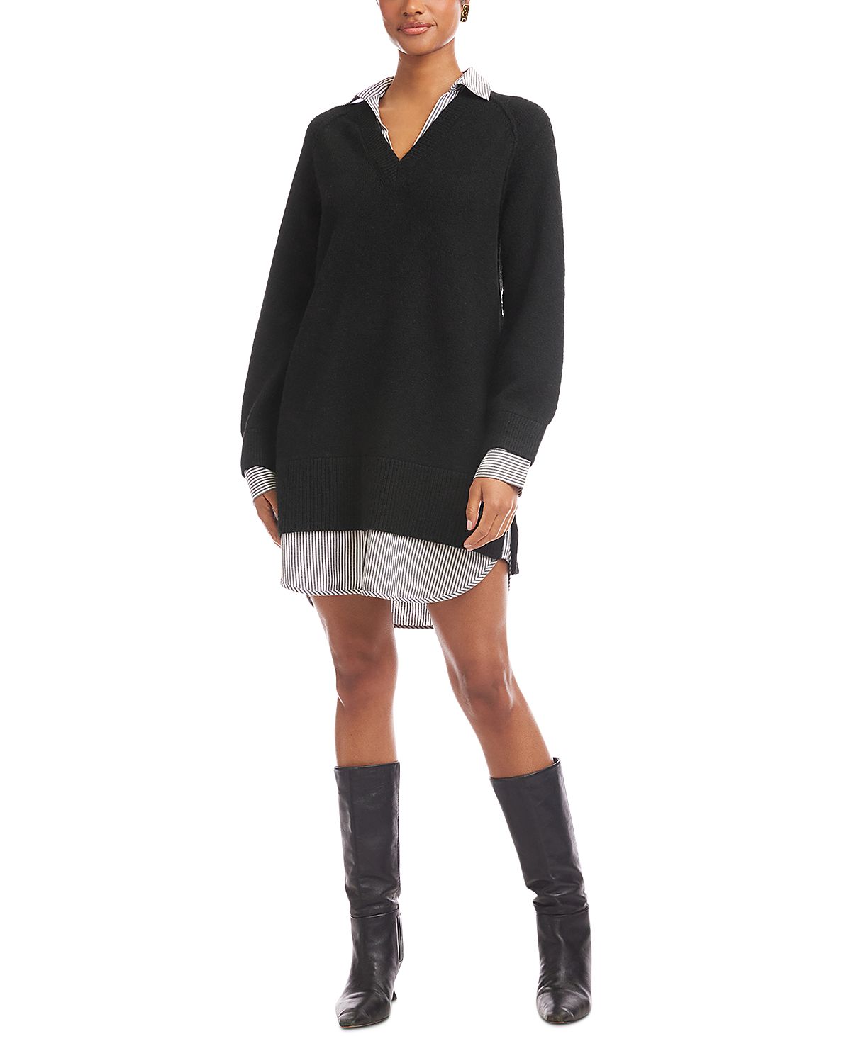 Fifteen Twenty Carrie Mixed Media Dress