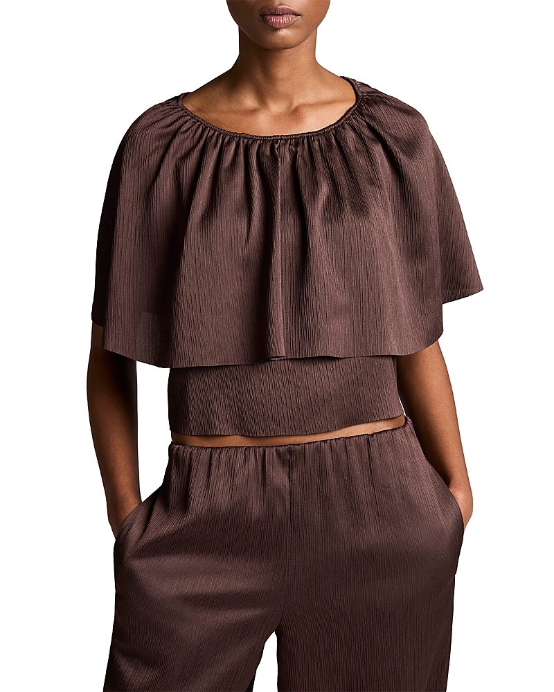 Vince Plisse Cape Top